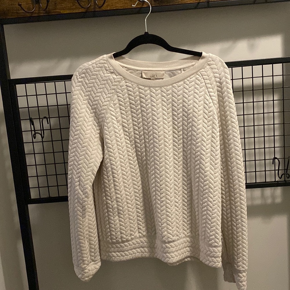 LOFT Cream Sweater